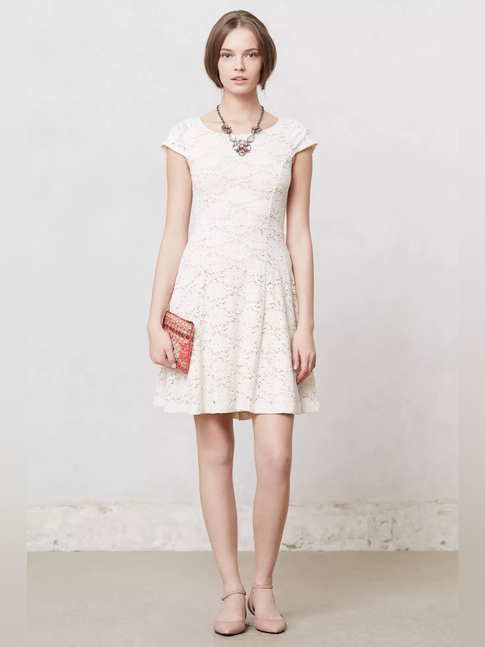 Anthropologie Maeve Dayflower Lace Dress